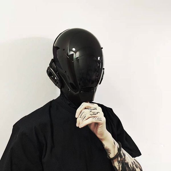 Партийная маски Cyberpunk Mask Diy ручной индивидуальной индивидуальной косплей Маски Механическое снаряжение Scifi Fit для DJ Music Festival и Party 221201