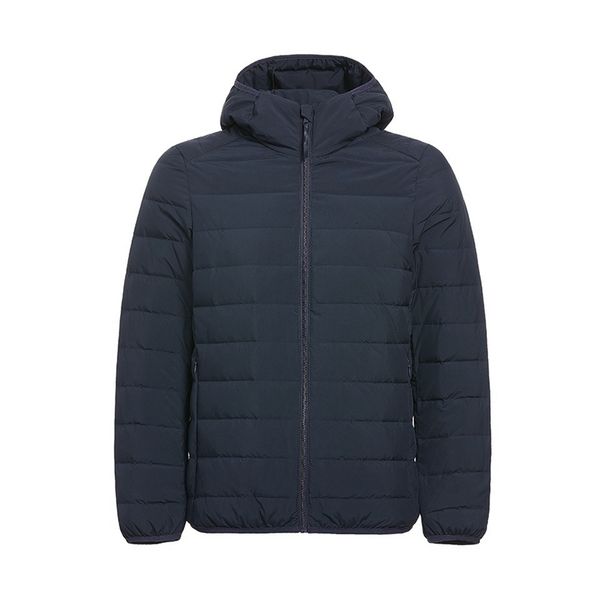 Gilet da uomo 7XL Tessuto opaco Piumino ultraleggero da uomo Giacca a vento invernale con cappuccio Piuma Cappotto portatile leggero 221130