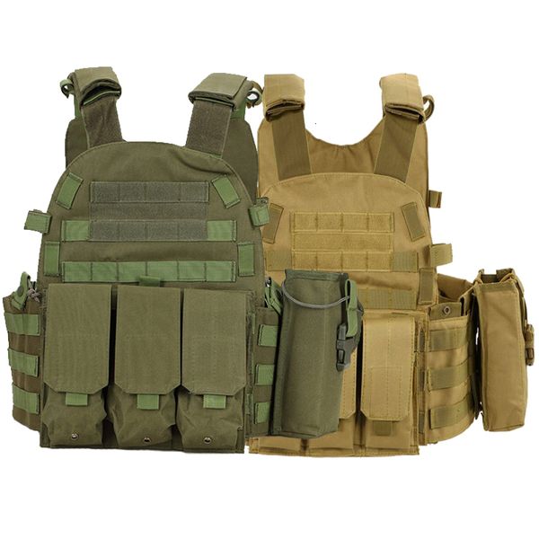 Мужские жилеты Molle Airsoft Plate Tactical Hunting военные снаряжения Армия стрельба по бодибилам.