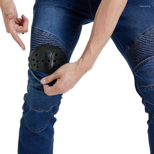 Yarış Ceket Moto Pantolon Motosiklet Şövalyesi Düz kot pantolon anti-fall off-road