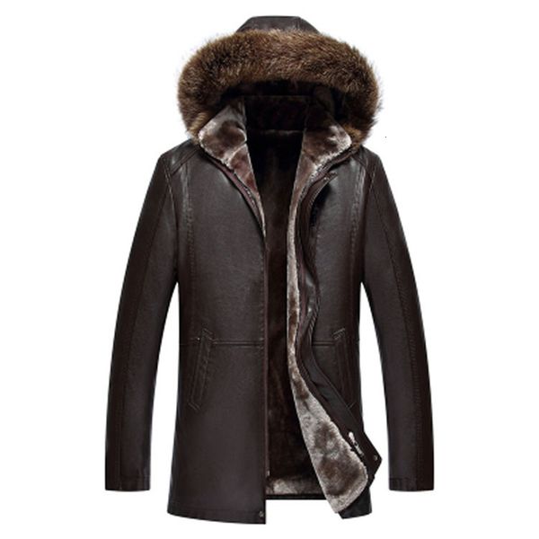 Couro de couro masculino parka parka de pele real longa pelúcia grossa de casca de pele de ovelha para homem m-5xl mass de roupas genuínas ovelhas naturais 221130