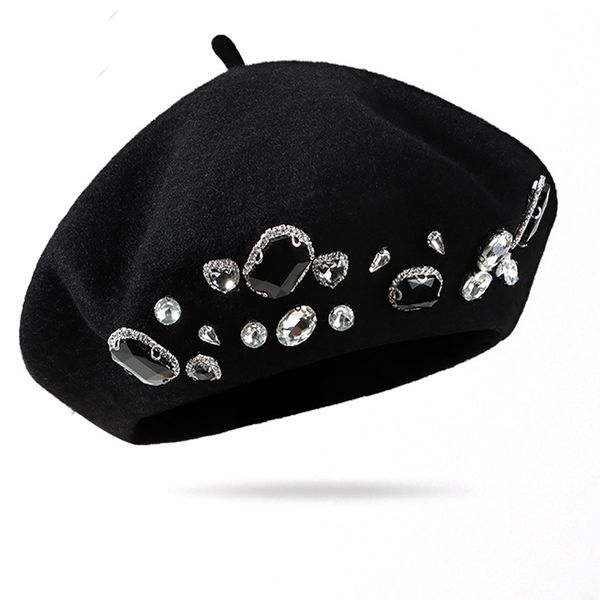 Бертс бренд Толстый зимний художник французский берет женская женская шляпа шляпа для девочек женская теплая роскошная шапочка шарики Sombreros de Mujer 221130