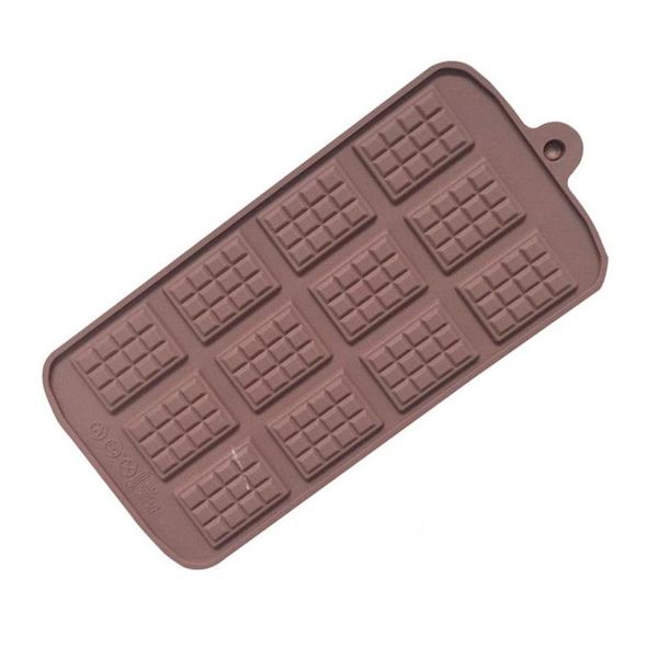 Stampi da forno Resina epossidica Sile Stampo fai da te Rec Grandi dimensioni 12 pezzi Mod Cioccolato Waffle Caramelle Gelatina Blocco di ghiaccio Stampi per torta Alta Q Dhgarden Dhidr