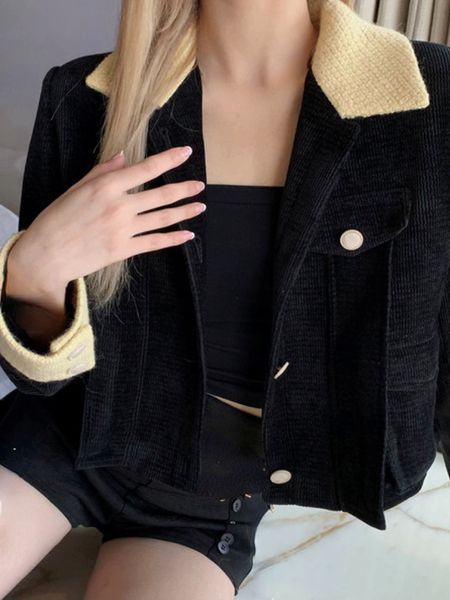 Frauen Jacken Vintage Schwarz Kurz Mantel Büro Dame Sommer Dünne Beiläufige Langarm Jacke Elegante Koreanische Stil Mode Strickjacke Frau chic 221130