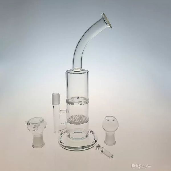 Dab Rigs 18,8 männliche Glas-Wasserbongs, Wabenfilter, Turboschicht, Perc-Rohrbiegung, Bohrinsel, Turbinenscheiben-Perkolator