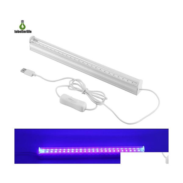 Luzes UV T5 6W Luz LED de esterilizador germicida 24LED USB 5V Traviolet Tubo de barra portátil linear para DJ Drop Drop Delivery Lights DHC5S