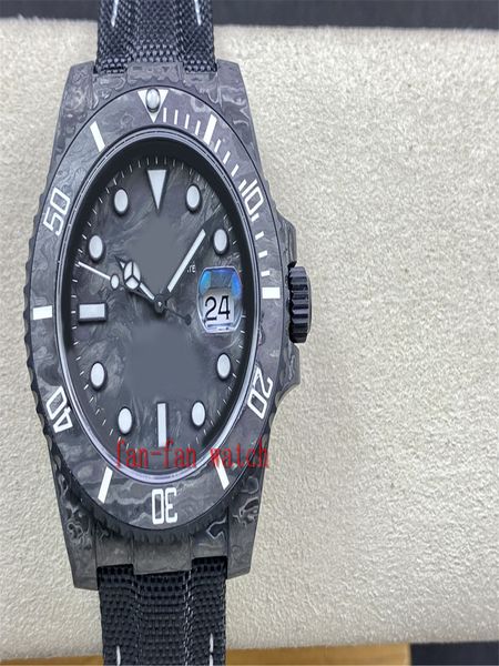 VS Maker Versione in fibra di carbonio Orologio da uomo di alta qualità 40mm Sea-Dweller Acciaio inossidabile Ceramic Beze 3135 Movimento Meccanico Orologi da uomo automatici Orologi da polso