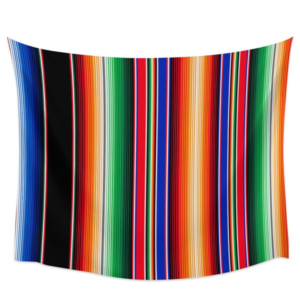 Гобеленцы мексиканские полосы красочные хиппи гобелен ткань на стене висят пляжный декор ткани ткань коврик для йоги лист диван одеяло 221201