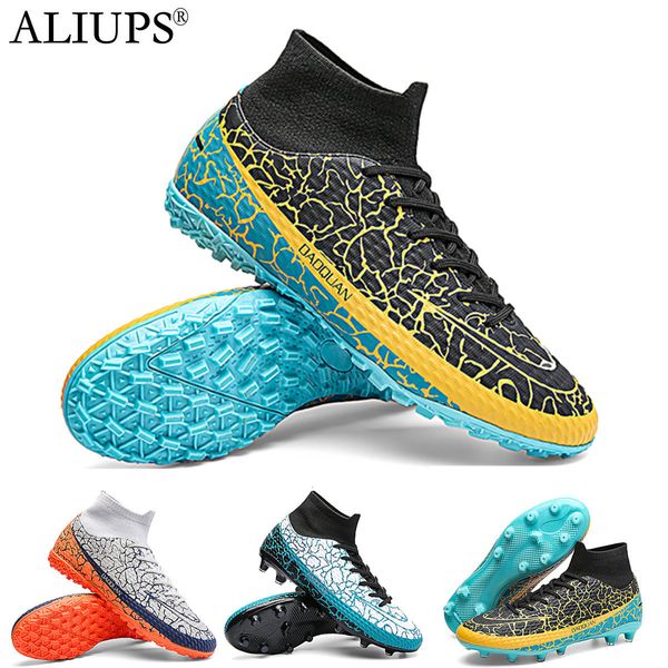 Scarpe antinfortunistiche ALIUPS Taglia 35-47 Indoor Turf Soccer Uomo Sneakers Scarpe da calcio originali AG TF Kids Tacchetti Training Futsal 221130