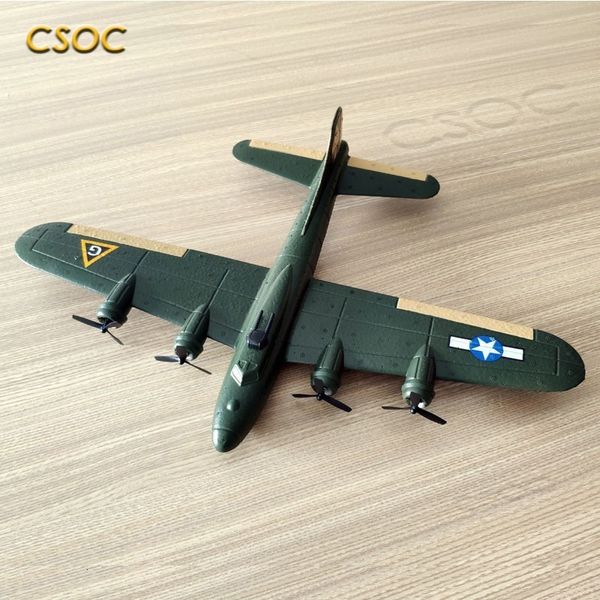 Aereo RC elettrico CSOC telecomandato B17 resistente alla caduta ad ala fissa aliante schiuma EPP aereo RC aereo regalo ragazzi adulti 221201