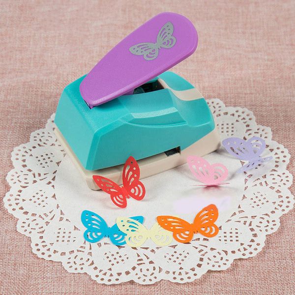 Morsetto Scrapbook Punch Handmade Cutter Card Craft Calico Printing Kid DIY Flower Paper Hole er Large Butterfly 3D Shap 221130