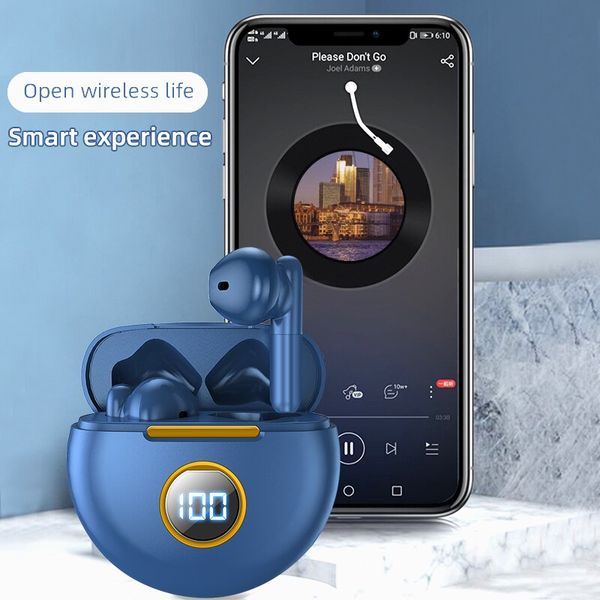 J88 Drahtlose Kopfhörer Bluetooth 5.1 Kopfhörer Tragbare Lade Bin HD Digital Display Stereo Mikrofon Headset Geeignet Für Smartphones