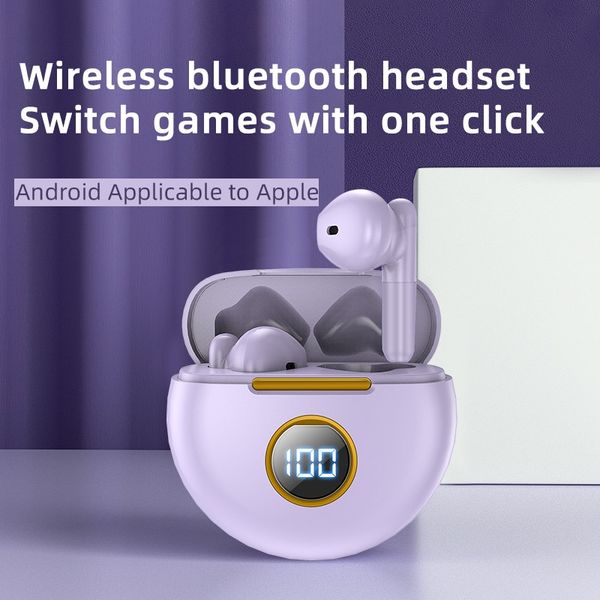 Bluetooth-Kopfhörer J88 Kopfhörer mit Rauschunterdrückung, kabellos, In-Ear-Knospen, Rosa, mit Mikrofon für Telefon-Ohrhörer