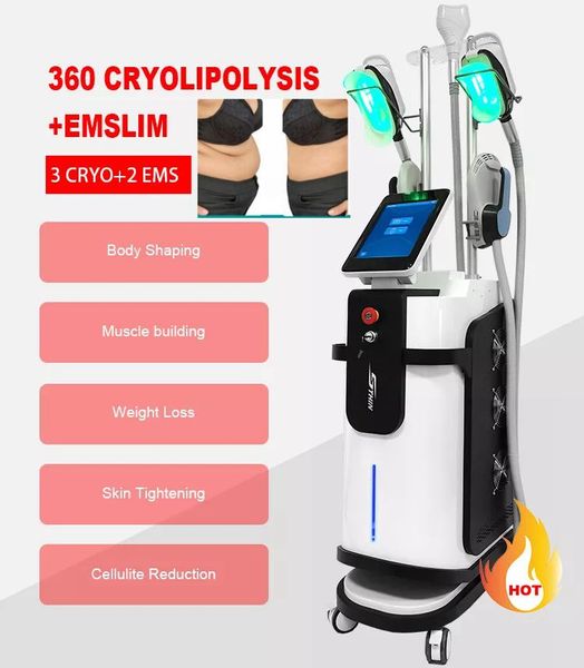 Cool Body Sculpting Criolipolisi Crioterapia Macchina dimagrante Emslim Massaggio elettromagnetico Magnetico Lean Pacemaker Attrezzatura per l'allenamento muscolare