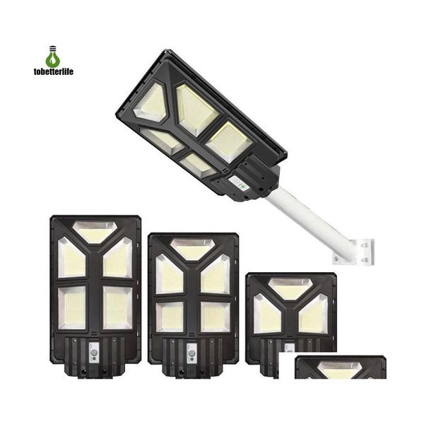 Lampione solare 300W 400W 500W Lampada da parete a led Lampada da parete grandangolare Sensore di movimento super luminoso Outdoor Garden Security Wit Dhsf4