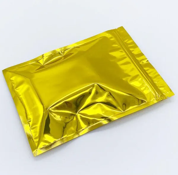 Großhandel mit wiederverschließbaren Gold-Aluminiumfolien-Verpackungsbeuteln, Ventilschlössern mit Reißverschluss, Verpackung für getrocknete Lebensmittel, Nüsse, Bohnen