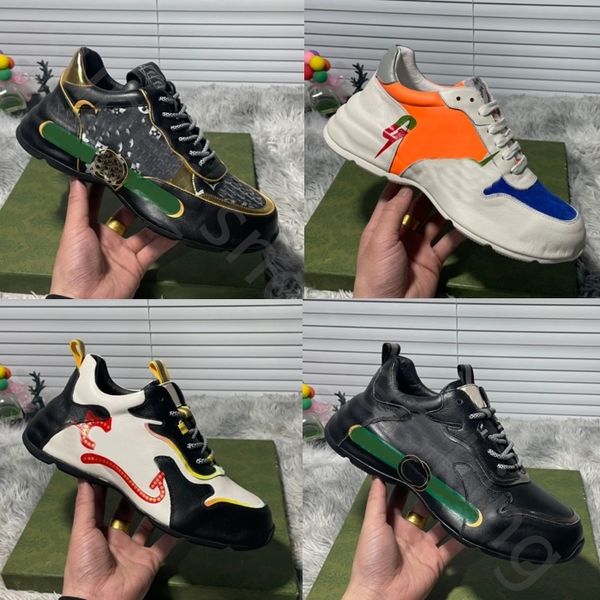 Sapatos de grife sapatos casuais tênis de tênis tênis de tênis plataforma sapato multicolor homens papai luxurys chaussures size 38-45