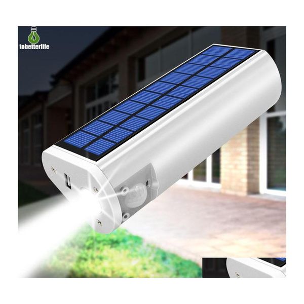 Solar Street Light Recarregável 600lm Lanterna à prova d'água LED carregador celular USB CARREGADOR dentro de casa ou Uso ao ar livre portátil C DHILH