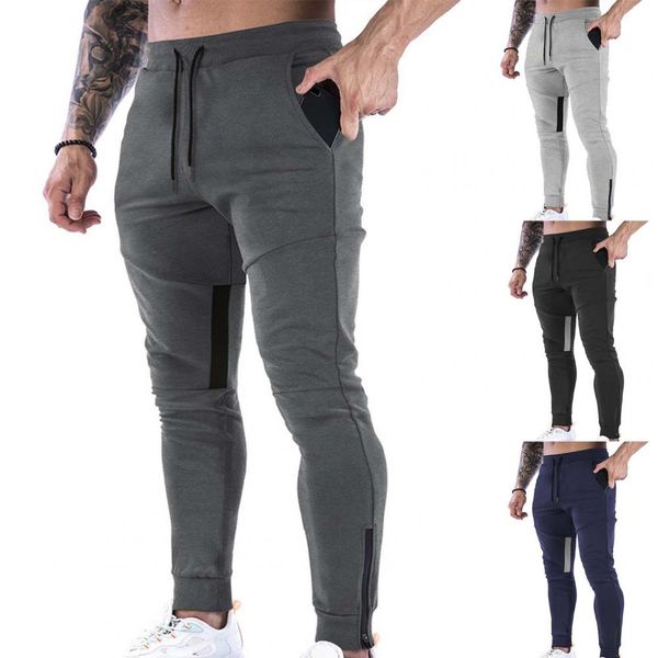 Tuta jeans da uomo Pantaloni muscolari Pantaloni da allenamento fitness Pantaloni a matita