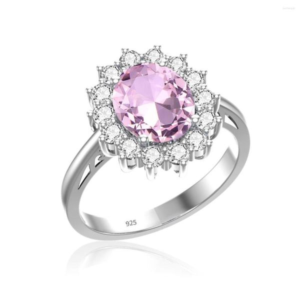 Cluster Rings Мэдисон Одри винтажный кристалл для женщин 925 Серебряное кольцо стерлингового кольца роскошные годовщины свадебные подарки