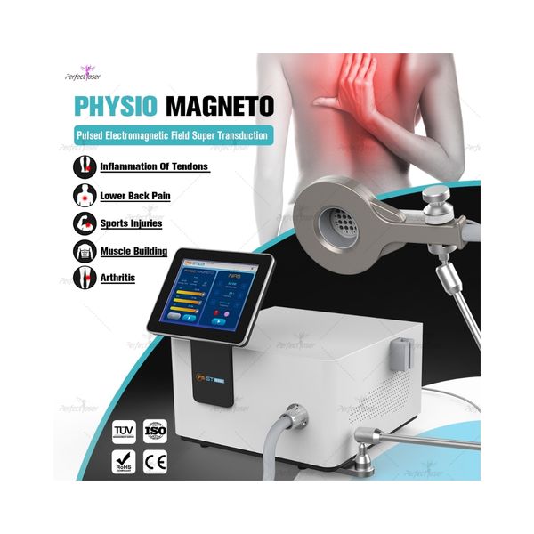PMST Physio Massager Magnetic Therapy Sport Innjuiry Low Laser Infravery pode tratar o tratamento de ombro congelado EMTT 1000-3000HZ