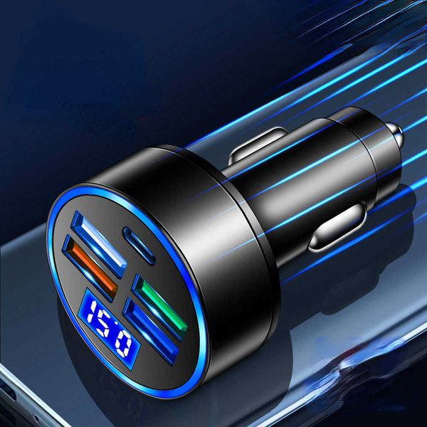 5V 3,1A PD Auto-Handy-Ladegerät USB Typ C Schnellladung für Handy-Adapter im Auto Quick Charge 3.0 mit Digitalanzeige