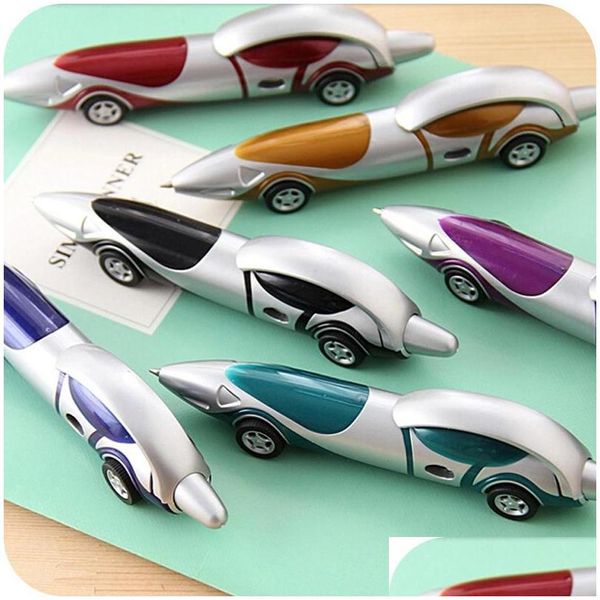 Penne a sfera Novità Design Penna a sfera Auto Bambino Bambini Regalo divertente Forma Ufficio Childrentoy Ding Toys 20211223 Q2 Drop Delivery S Dhp8O