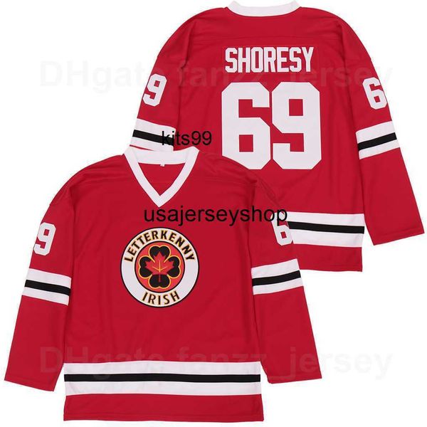 Men Series Irish Letterkenny College 69 Shores Hockey Jersey Team color