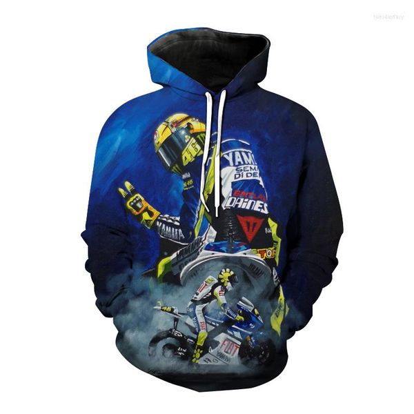 Herren Hoodies Herbst und Winter Produkte Motorradliebhaber Erwachsene Kinder 3D-Druck Kapuzenjacke Tide Brand Langarm-Pullover Hoodi