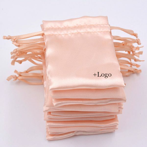 Bolsa de seda embrulhada para presentes bolsa de batedeira acetinada de alta qualidade de calça de altura do colar de jóias de jóias SACHET COSMETICA