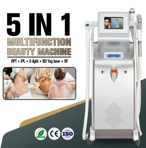 Uso de salão IPL Opt Opt Parmanent Hair Remone Machine nd yag elight rf pigmento Remova tratamento de rejuvenescimento de pele de equipamento lindo com 500000 brotos