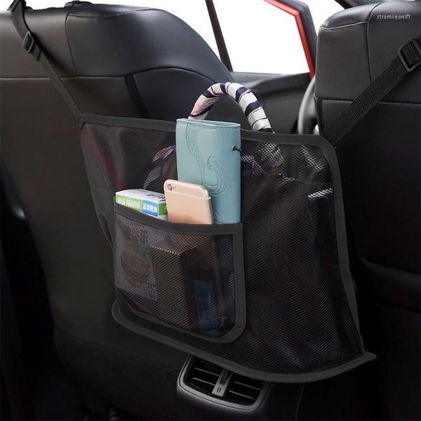 Borse portaoggetti Borsa organizer per seggiolino auto Rete multifunzione universale per interni Stivaggio Riordino Box automatico