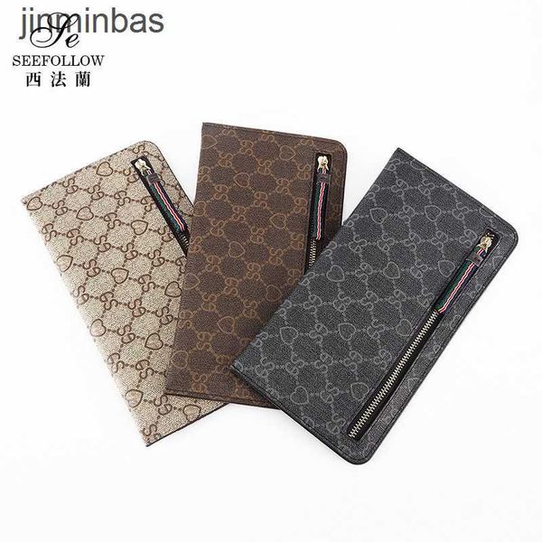 Luxury Design Bag Shop Shop Wholesale and Retail Fashion 2023 New Women Long Slim Wallet Thone Mobile Zero Bolsa