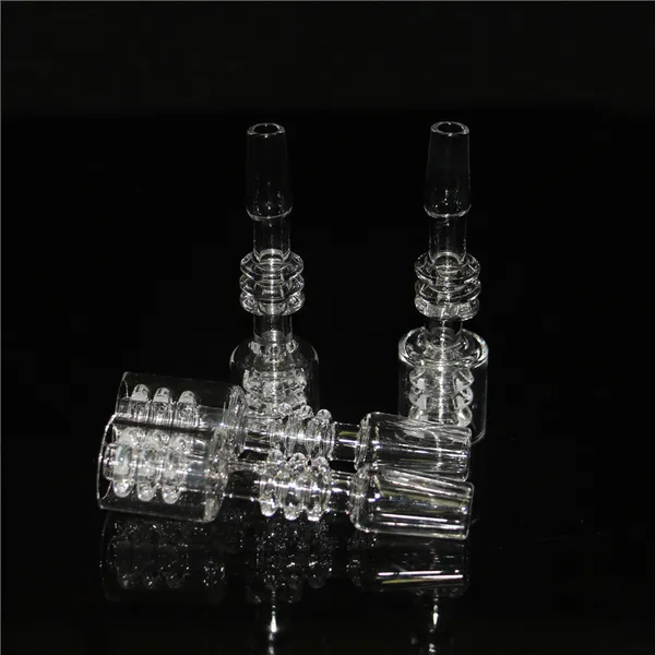 Smoking Quartz Banger Frosted Joint 14/10mm MaleFemale Joint Pure Crystal Double Stack Stacker Diamond Knot Nägel