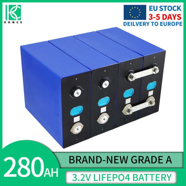 4/16pcs 3.2V 280AH LIFEPO4 Pil Sınıfı Yüksek Kapasiteli Lityum Demir Fosfat Hücresi 12V 24V 36V 48V RV Golf Sepeti Pil