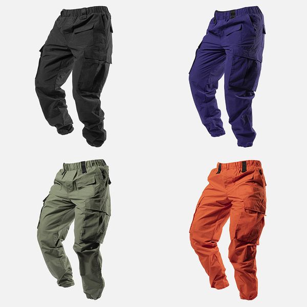 kargo pantolonlar eşofmanlar, Cepler ile Casual Moda Pantolon Joggers Modis Street Giyim Hip Hop Erkek Pantalones M-4XL