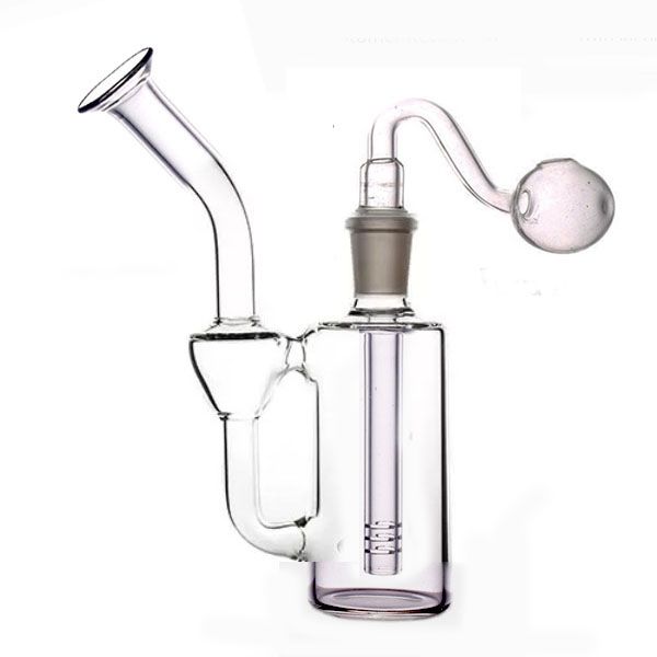 Nuovo arrivo Vortex Bruciatore a olio in vetro Bong Dab Rig Ash Catcher Narghilè Tornado Cyclone Recycler Fumare Tubo dell'acqua con tubi per bruciatore a olio in vetro maschio Più economico