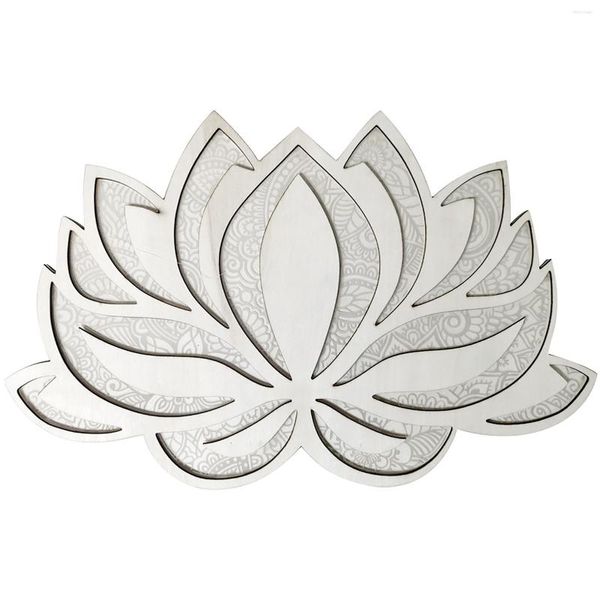 Luci notturne Decorazioni per la casa 3D piatte Alimentato a batteria Ornamento da appendere a parete Atmosfera USB Lampada a LED Lampada che cambia colore Mandala Lotus