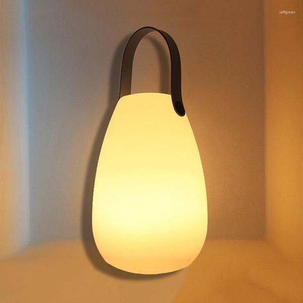 Decorazione della stanza Illuminazione interna Lampada da comodino LED Luce notturna Palla Lanterna Wirless portatile Ricaricabile per la casa Soggiorno Bar