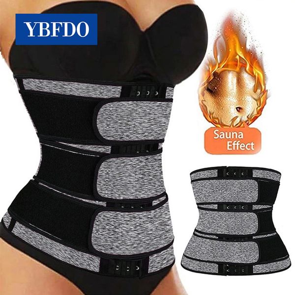 Shapers femininos Ybfdo Neoprene Sauna Cintura Treinador Corsário Celtos Sweat for Women Body Shaper Slimming Perda de peso Compressão Trima Belt 221201