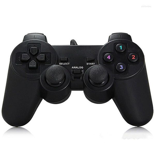 Spielcontroller 2 PCs USB Wired Controller f￼r PC Gamepad Windows Computer Joystick Control