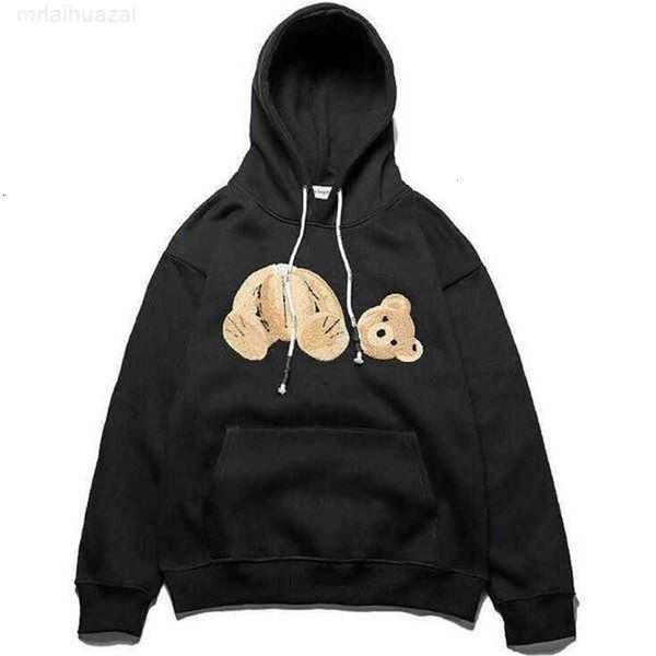 Hoodies dos homens moletons 4 cores palmas ursinho de pelúcia estampado homens mulheres usam sobre tamanho solto camisa de manga comprida suéter m-2xl anjos