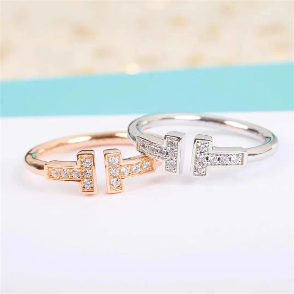 Jóias de designer Pulseira anel de unha Aço inoxidável Fivela de luxo Jóias femininas masculinas Carrinho de marca anéis de diamante Cristal Ouro 18K Desenhos florais Moda feminina