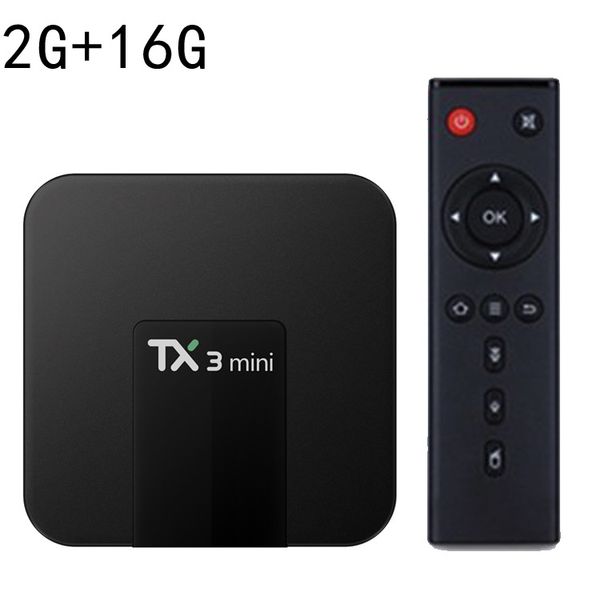 TX3 Mini Smart Set TV Box Android 10.0 TX3Mini AllWinner H313 4K 2,4G Wi -Fi 2GB 16 ГБ QUAR Multimedia Multimedia Player