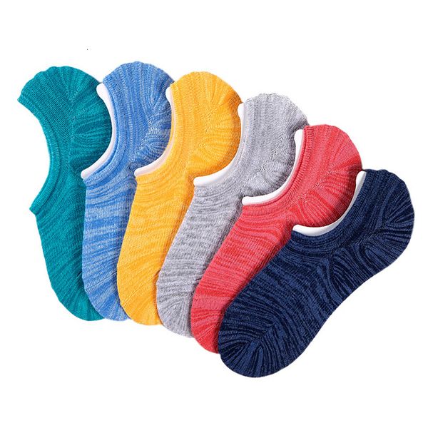 Herrensocken, 5 Paar, Baumwolle, groß, Größe 44, 45, 47, 48, rutschfest, Silikon, unsichtbar, Bootskompression, männliche Söckchen 221202