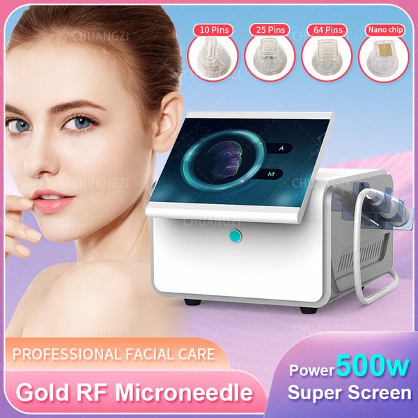 2024 high-end portátil equipamento de beleza facial radiofrequência fracionária microagulha máquina estiramento acne remoção