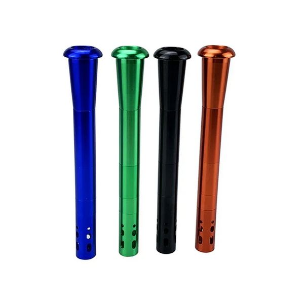 Bunter rauchender Aluminium-Downstem-Diffusor Shisha Shisha, abnehmbarer, verstellbarer Trockenkräuter-Tabak-Wasserpfeifenfilter, Bong-Down-Stiel für Glasbecher-Bong-Dab-Rig