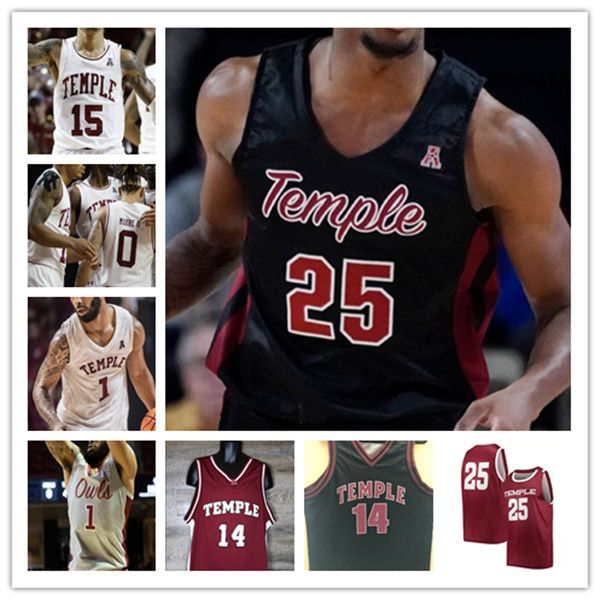 Ncaa College Temple Owls Basketballtrikots Khalif Battle Damian Dunn Jamille Reynolds Zach Hicks Hysier Miller Nick Jourdain Jahlil