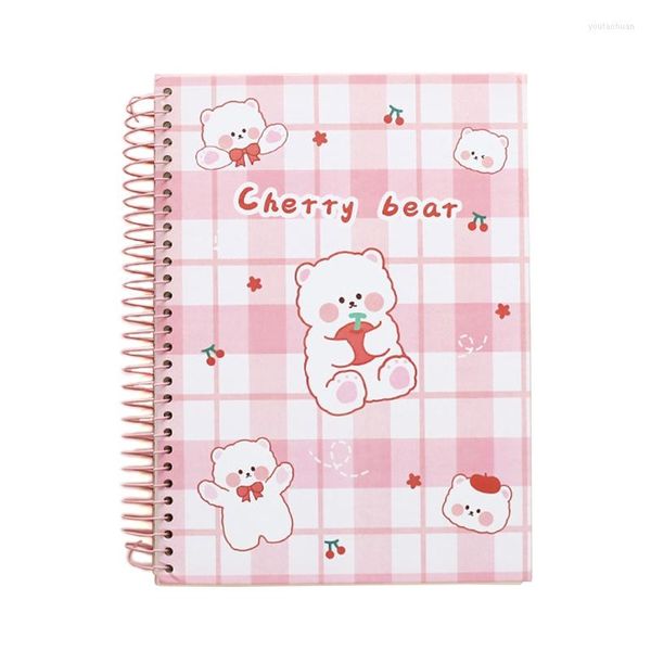 Blocco note Addensare Planner Notebook per studenti 300 pagine Rilegatura a spirale a righe facile da strappare per prendere appunti per la scuola della ragazza del ragazzo D5QC