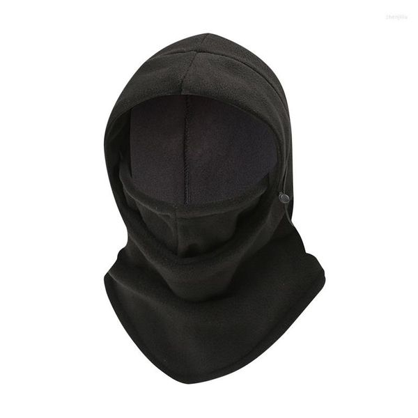 Sciarpe In Pile Termico Cappello Da Uomo Scaldacollo Sciarpa Da Trekking Con Cappuccio Antivento Caldo Passamontagna Inverno Teschio Bandana Berretti Buff Maschera